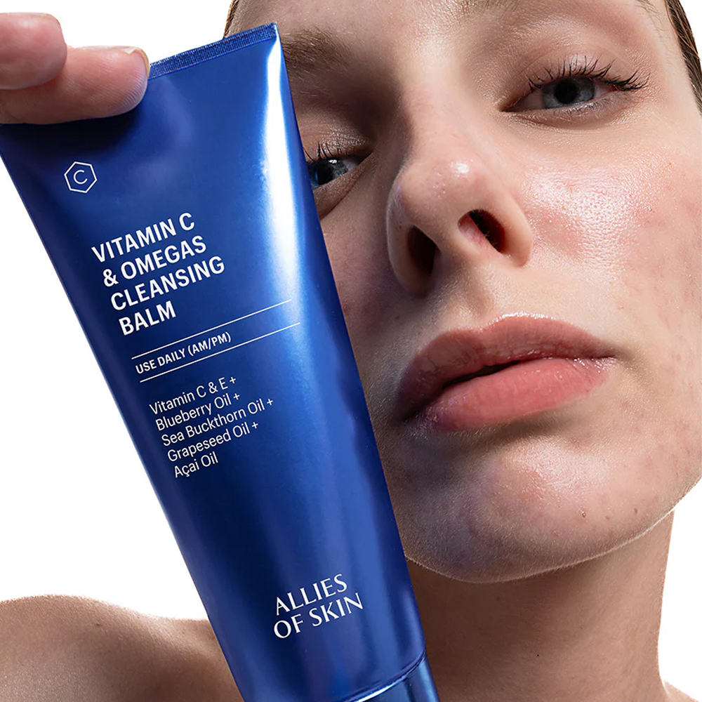 Allies of Skin Vitamin C & Omegas Cleansing Balm 100ml - Очищувальний бальзам для обличчя з вітаміном C і Омега - фото №4 Allies of Skin Vitamin C & Omegas Cleansing Balm 100ml - Очищувальний бальзам для обличчя з вітаміном C і Омега - фото №4
